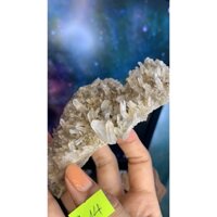 Hoa đá natural stone thạch anh tinh thể Clear quartz lấp lánh natural stone thiên nhiên chiêu năng lượng mạnh mã 314