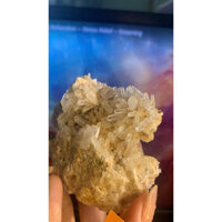 hoa đá thạch anh Citrine vàng tự nhiên lắp lánh đặc biệt năng lượng Vũ trụ 886
