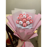 Hoa Đất Sét, Hoa CuTe, Hoa handmade, Hoa hình con lợn