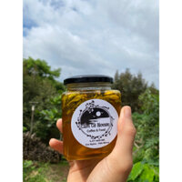 Hoa đu đủ đực tươi ngâm mật ong