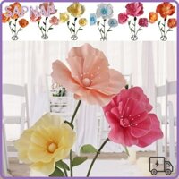 Hoa đường cưới SAPNAP, Hoa anh túc ngô nhân tạo DIY khổng lồ, Thời trang có thể tái sử dụng Tường hoa lớn 40cm