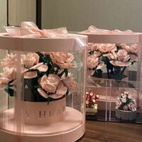 Hoa gạch LEGO tương thích Bó hoa hồng hồng được làm thủ công