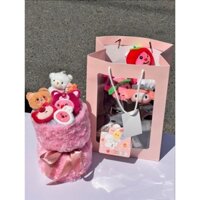 Hoa Gấu Bông ( tặng Đèn, Thiệp và Hộp )