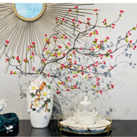 Hoa giả - Cành Lựu - Sơ ri cổ tài lộc trang trí ngày Tết