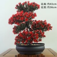 Hoa Giả Chào Đón Cây Thông Xanh Trồng Trong Chậu Hoa Nhựa Cây Cảnh Trang Trí Nội Thất Cây Mô Phỏng Hoa Cao Cấp Phát Tài