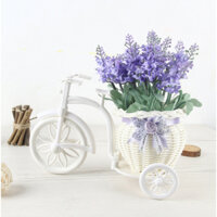 Hoa giả, chậu hoa giả trang trí đám cưới, decor các buổi tiệc, trưng bày trên bàn, kệ tủ, bao gồm hoa và xe giả