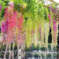 Hoa giả - Combo 12 cành Hoa tử đằng đủ màu xinh iu ko thể thiếu trong trang trí