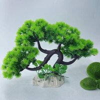 Hoa Giả Hoa Giả Trang Trí Bể Cá Phòng Khách Hoa Nhựa Xanh Vật Có Hoan Nghênh Thông Tủ Rượu Trang Trí Thủ Công Cây Cảnh C