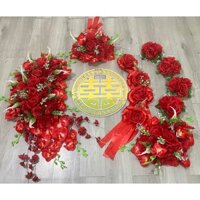 Hoa Giả Trang Trí Xe Cưới