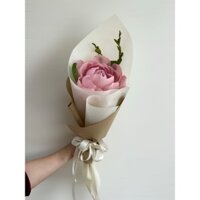 Hoa handmade tặng 8/3, hoa giấy,hoa mẫu đơn giấy nhún ý