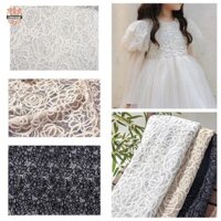 Hoa hồng mềm thêu ren cho