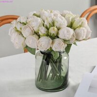 Hoa hồng nhân tạo CYBERGLIDE, Hoa hồng lụa cảm ứng thật thanh lịch, Cây giả thủ công bằng nhựa sáng tạo Quà tặng ngày lễ tình nhân