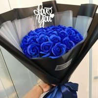 Hoa hồng sáp bó 30 bông ( inbox lựa màu )