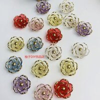 Hoa hồng thanh lịch mm Mạ vàng hoa hồng phẳng trong suốt 3.27