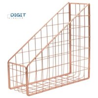 Hoa Hồng Vàng Mạ Điện Sắt Giá Đỡ Sách Để Bàn Kệ Tập Tin Tạp Chí Sách Đứng Văn Phòng Nhà Văn Phòng Phẩm Người Tổ Chức Giá Đỡ