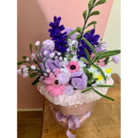 hoa kẽm nhung bó cốt màu Hồng, tím #quatang #decor