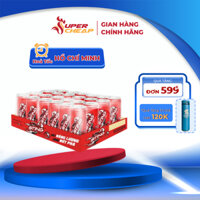 [Hoả Lốc HCM] 24 Lon Nước Uống Tăng Lực Sting Hương Dâu Tây Đỏ Chứa Hồng Sâm 320ml/Lon Sale 4.4