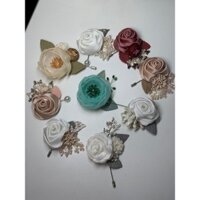 hoa lụa cài áo mẫu 1