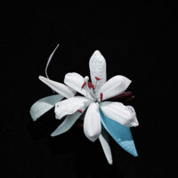 Hoa Ly Kẹp Kẹp Phụ Kiện Tóc Thủ Công Thẩm Mỹ Phụ Kiện Tóc Vải Nghệ Thuật