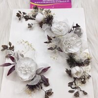 Hoa mẫu đơn trắng ( combo 2 hoa)
