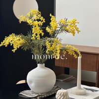 Hoa Mimosa Nhân Tạo Cao Cấp Sang Trọng Cắm Bình Trang Trí, Decor Nhà Cửa, Đạo Cụ Chụp Ảnh