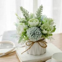 Hoa Nhân Tạo Bắc Âu Hoa Nhân Tạo Chất Liệu Nhựa Bình Nhỏ Chậu Cây ins Trong Nhà Nội Thất Nhà Phòng Khách Trang Trí Bàn Làm Việc Hoa Nhân Tạo Sáng Tạo