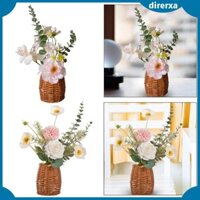 Hoa nhân tạo có giỏ cắm hoa thực vật