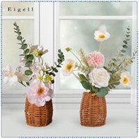 Hoa nhân tạo có giỏ cắm hoa thực vật