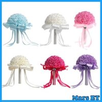 Hoa nhân tạo MarsET Bó hoa cưới cho phù dâu - Bó hoa ném-Bóng hoa cho lễ cưới Kỷ niệm
