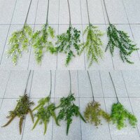 Hoa nhân tạo xanh, vật liệu hoa cưới rừng, nền hoa cưới, đạo cụ sắp xếp hoa, lá cây xanh cho đám cưới