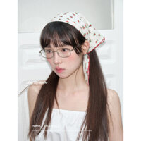 Hoa Nhỏ Nguyên Chất Cotton Vuông Khăn Khăn Trùm Đầu Nữ Xuân Hè Đa Năng Khăn Lụa Nữ Băng Đô