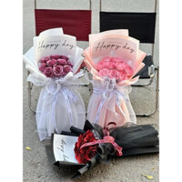 Hoa nhũ kim tuyến 10b gói giấy xốp hàn tặng các dịp lễ 14/2, 8/3, 20/10, 20/11