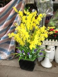 Hoa pha lê nghệ thuật - Hoa Lan Chùm vàng- Mã: HPL 22