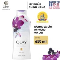 Hoa Phong Lan & quả Lý OLAY sữa tắm 650ml nuôi dưỡng và chăm sóc làn da