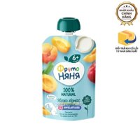 Hoa quả nghiền Fruto Nga vị Mơ Kem Tươi Táo -Túi 90gr - Từ 6M