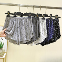 Hoa quần short của phụ nữ mỏng lỏng ngọt ngào bên ngoài mặc nhà quần short