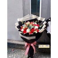 Hoa sáp - bó hoa giấy hàn quốc , giấy báo