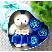 Hoa sáp hộp trái tim