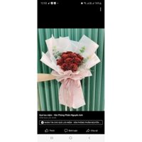 Hoa sáp nhũ 11 bông quà tặng cho dịp lễ làm theo yêu cầu