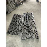 Hoa sắt mỹ thuật cắt cnc.hoa viền cắt cnc trang trí mái kính,cửa ,cổng,…kích thước 150*1500*2,2ly.