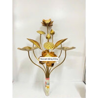 Hoa sen bằng đồng giả cổ , bó hoa sen đồng 10 bông hoa sen thờ bằng đồng