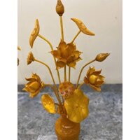 hoa sen gỗ mít 11 cành (chưa kèm bình)