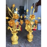 Hoa Sen gỗ mít bình xà cừ hoa sen gỗ hương