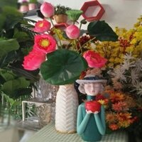 Hoa sen lụa vải cao cấp