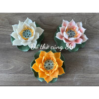 Hoa sen sứ cao cấp thả bát hoa minh đường tụ thủy 9cm