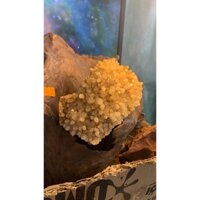 Hoa stone Thạch Anh vàng Citrine tự nhiên tinh thể pha lê năng lượng vũ trụ cao phong thủy nhà ở