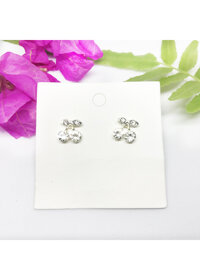 Hoa tai bông tai nữ quả sơ ri ngọt ngào - đá trắng