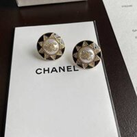 Hoa tai đen hình nộm mới A389