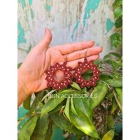 Hoa tai handmade vòng hoa ngọc