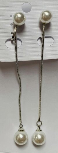 Hoa tai kẹp đính cặp đôi ngọc trai, phong cách cô dâu hiện đại và tối giản